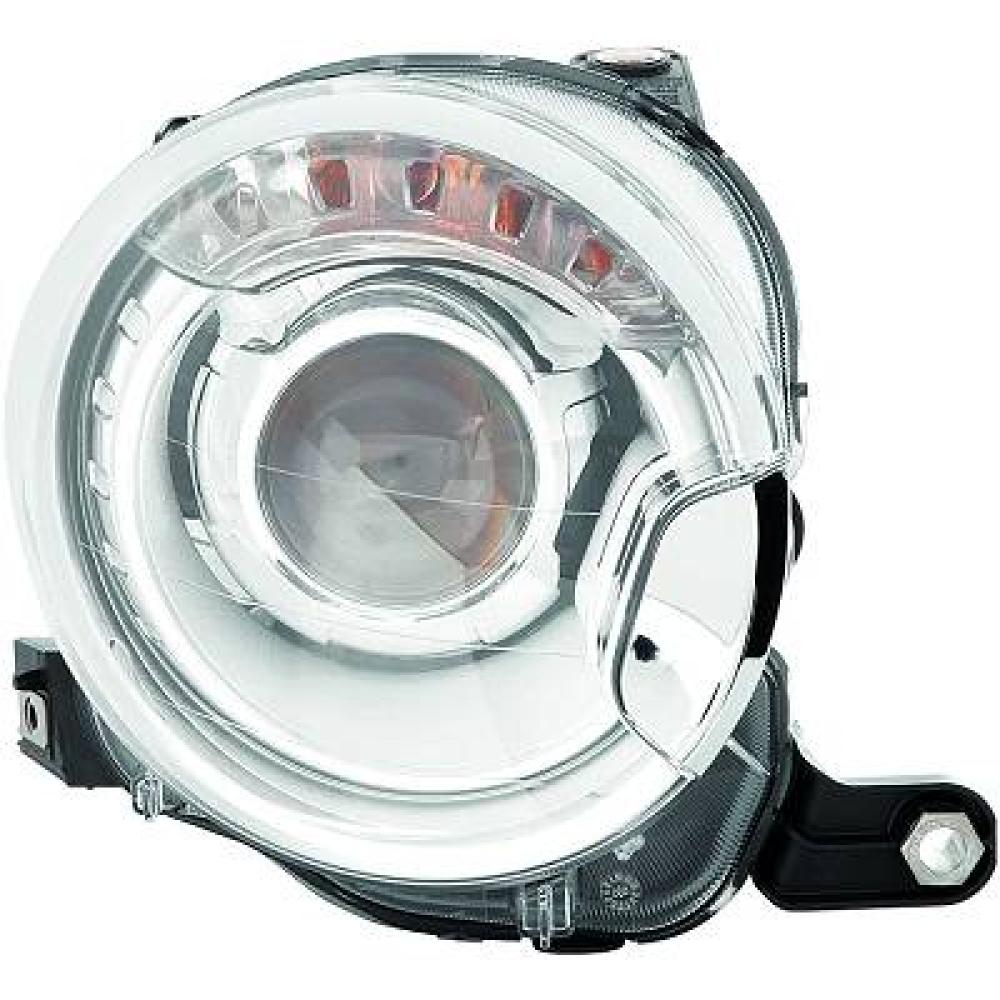 Projecteur principal gauche — Fiat 500 Berline/Cabrio (2007-2015)